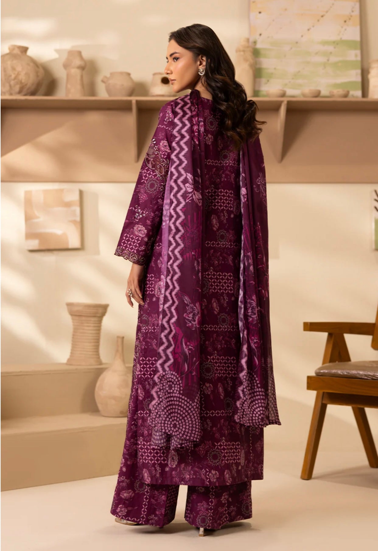 MIDNIGHT - PRINTED LUXURY PRET (3PC)
