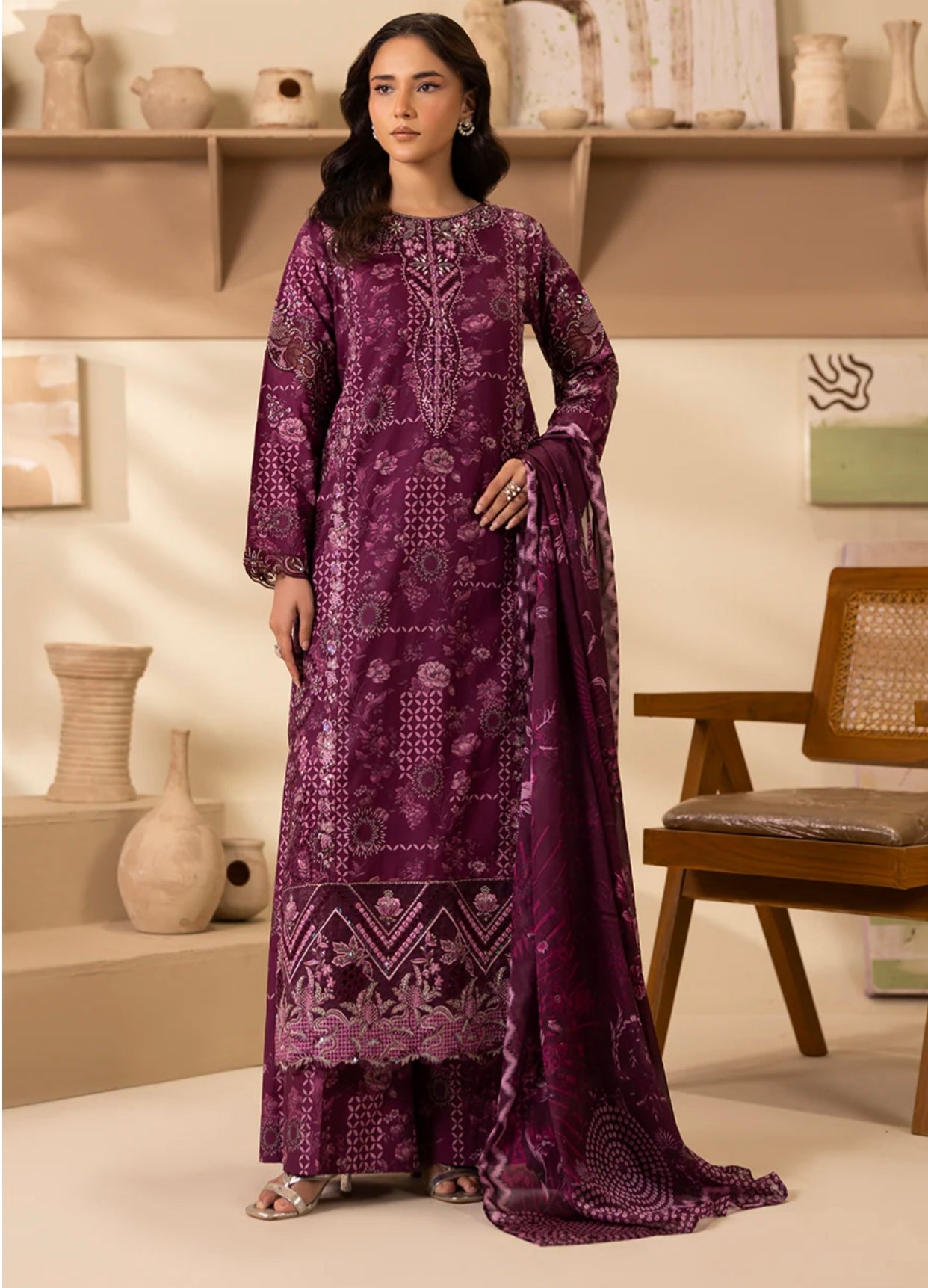 MIDNIGHT - PRINTED LUXURY PRET (3PC)