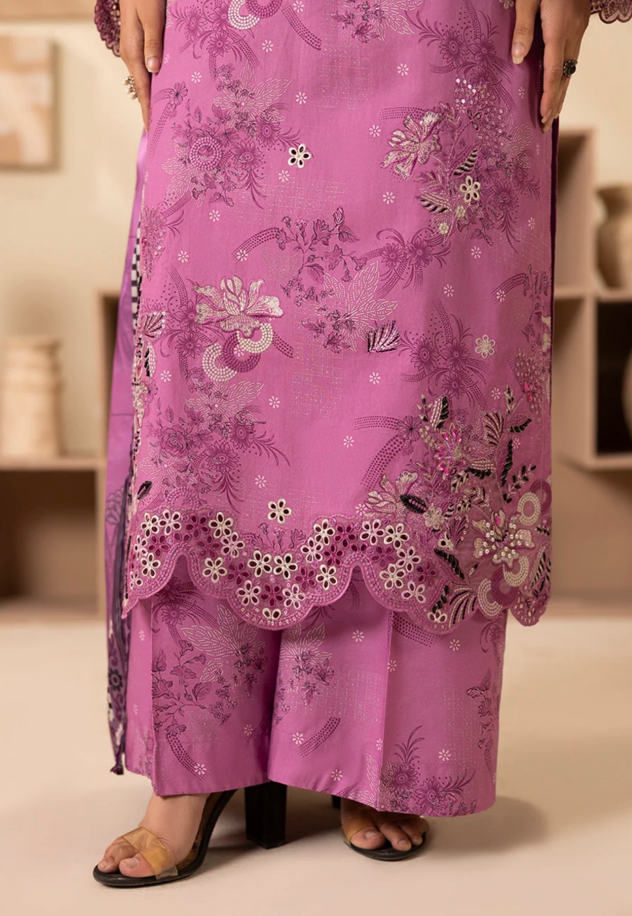 BLUSHING - PRINTED LUXURY PRET (3PC)