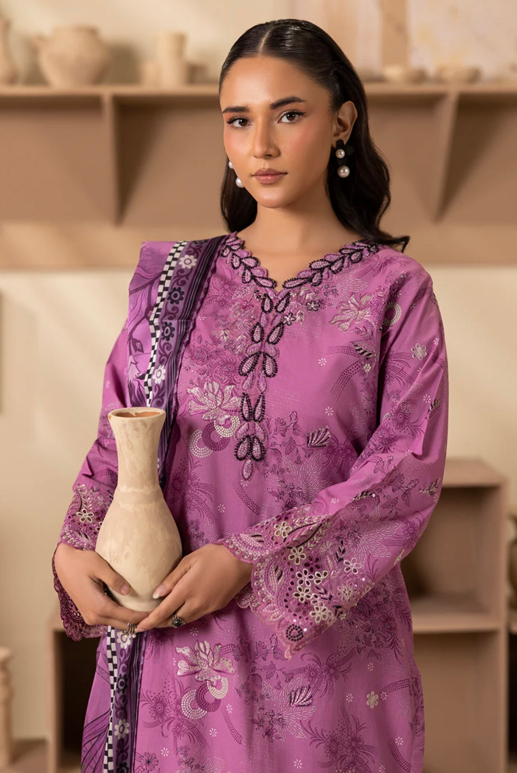 BLUSHING - PRINTED LUXURY PRET (3PC)