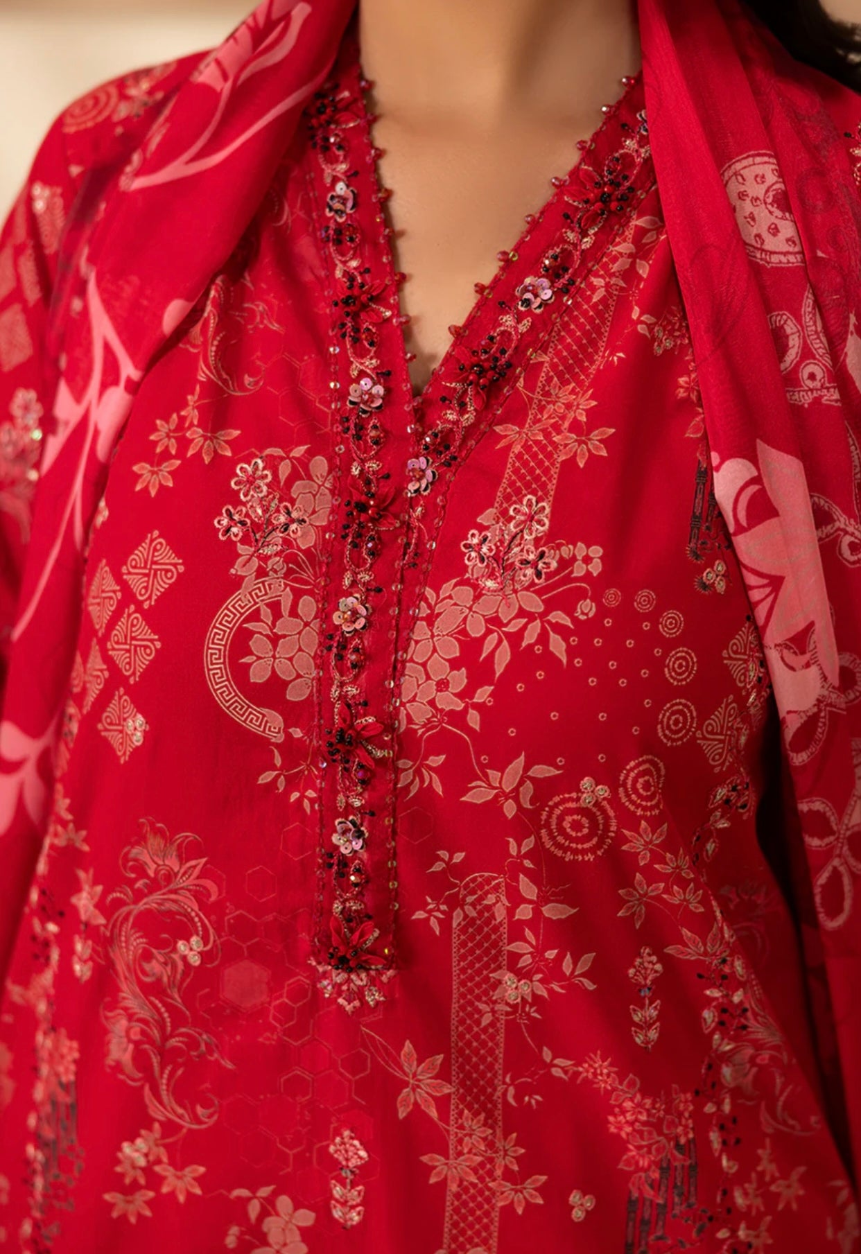 CHEREE - PRINTED LUXURY PRET (3PC)